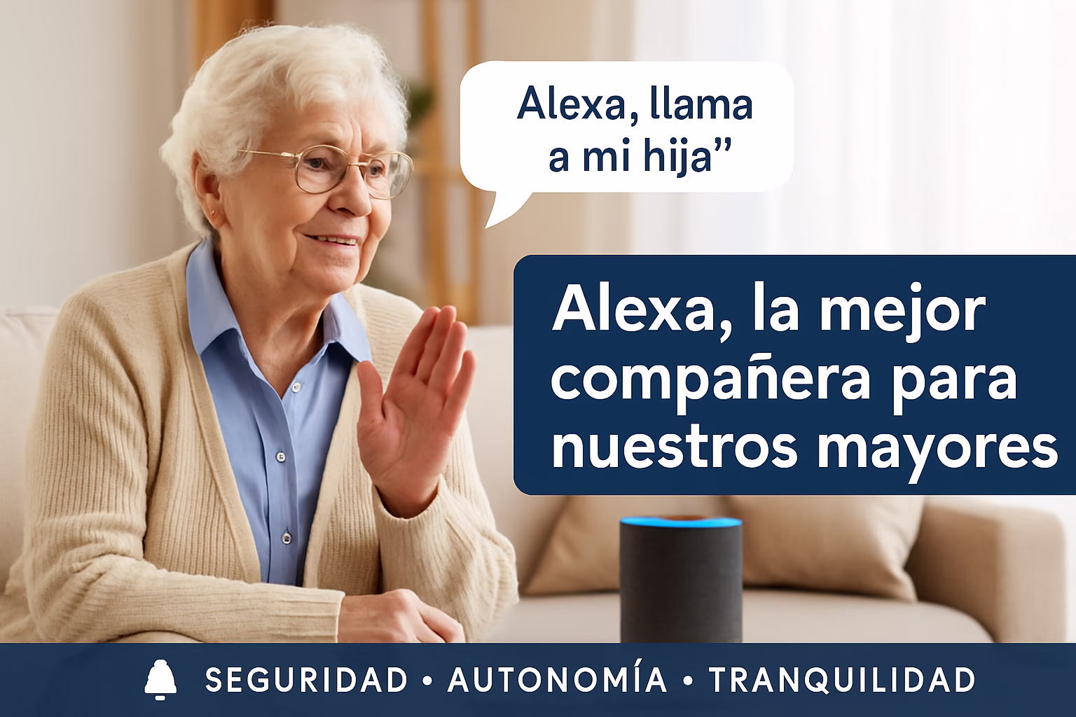 Alexa, la mejor compañera para personas mayores